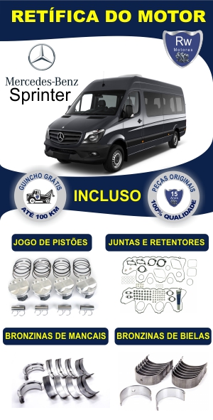 Retífica de motor Mercedes-Benz Sprinter peças originais pacote completo Rw motores